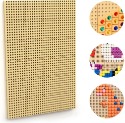 Masterkidz tableau mural créatif STEM avec panneau de montage 120 × 80 cm