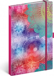 Mandala A5 lined notebook, 172 pages, 100 g/m²