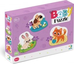 DODO baby puzzle animali domestici 3in1 (2, 3, 4 pezzi)