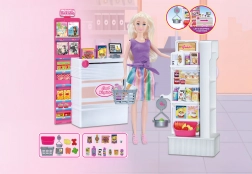 Verkäuferinnen-Puppe 30 cm mit Laden und Zubehör