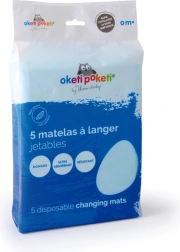 Disposable changing pad, white (5 pcs)