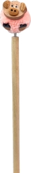 Wooden pen with piglet pom-pom