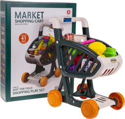 Interactive Shopping Cart with Lights and Music, 41 Pieces – Green