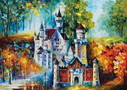 Puzzle Zamek Neuschwanstein 1500 elementów