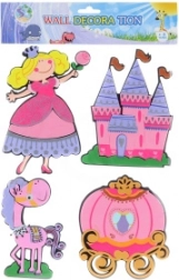 Foam Wall Decoration with Princess Theme