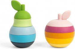 Bigjigs Toys Stacking Apple & Pear – Silicone Stacking and Teething Set