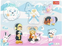 Drvene puzzle srednje Ledeni dvorac, 8 dijelova