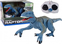 Remote-controlled dinosaur Velociraptor blue