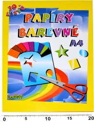 Színes papírok krétával A4