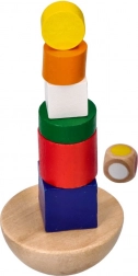 Travel Balance Tower GOKI – wooden game for motor skills