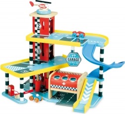 Vilac garage Vilacity – træ-etagegarage med elevator og små biler