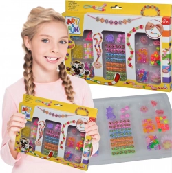 Kreativni set za izradu narukvica s perlicama i slovnim kockicama SIMBA ART&FUN
