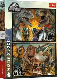Puzzle 2×200 dijelova – prapovijesni svijet JURASSIC WORLD