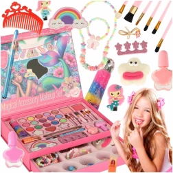 Set cosmetico per bambini con valigetta e sirena