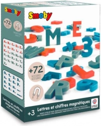 Magnetic letters and numbers in three colors