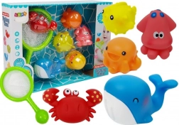 Vodne živali Kopalni komplet Delfin Rak Mreža