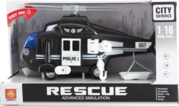 Politiehelikopter op batterijen met licht en geluid