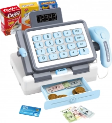 Blagajna za djecu s efektima 25 cm – plava