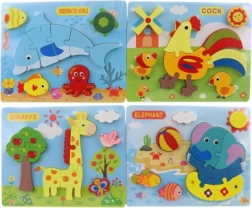 Wooden animal puzzles for little ones