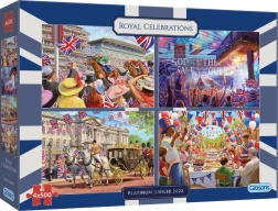 GIBSONS Royal Celebrations jigsaw set 4×500 pieces
