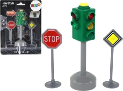 Trafiklys til børn med lys og lyde 12 cm