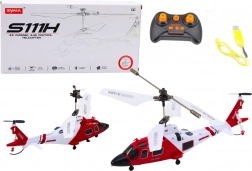elicottero telecomandato Syma S111H con giroscopio rosso