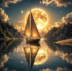 Pittura con diamanti Crociera di Mezzanotte 30 × 40 cm