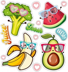 Cheerful Fruit Iron-On Stickers