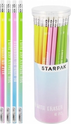 pencil with eraser in ombré tube