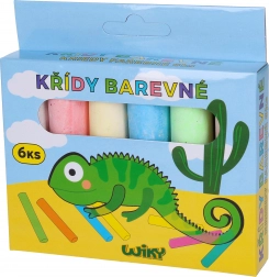 Gessetti colorati per marciapiede rotondi 6 pezzi