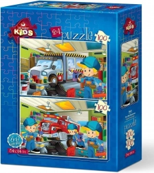 Puzzle Little Repairers 2x100 pieces
