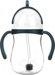 Kouzelná láhev s brčkem a závažím 280 ml bílá