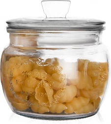 Bocal en verre pour aliments 600 ml avec couvercle