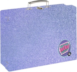 Szögletes laminált bőrönd A4 OXY NEXT Shiny