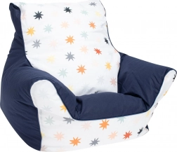 Poltroncina per bambini con imbottitura a sfere blu