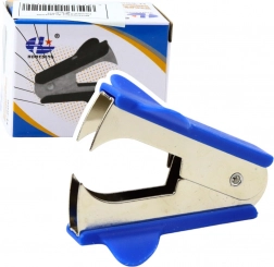 Kovinski odstranjevalec sponk modre barve