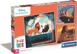 Puzzle The Lion King 3×48 pieces CLEMENTONI