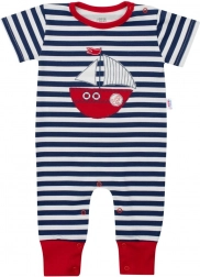 Boys’ Summer Cotton Romper New Baby Marine