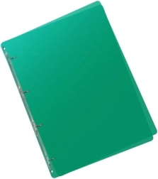 Raccoglitore in polipropilene A5 con 4 anelli Lines verde