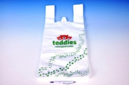 Borsa in polietilene tipo canottiera 28 × 57 cm, 50 pz