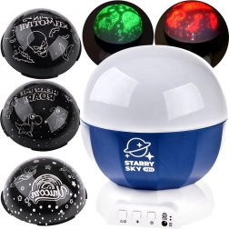 Projektor zvezdnega neba z motivi dinozavrov in noči čarovnic