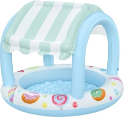 Bestway kids inflatable paddling pool with canopy and soft bottom 104 cm