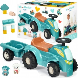Ride-on tractor with trailer and building blocks ABRICK ÉCOIFFIER