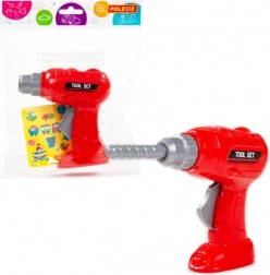 Dziecięca wkrętarka akumulatorowa czerwona na baterie