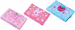 Girls' fabric wallet Keyroad with hook-and-loop closure, 3 designs
