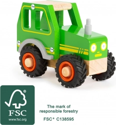 Small Foot Wooden Tractor Green