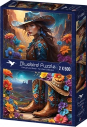 Puzzle Farmerka i Buty 2x500 elementów