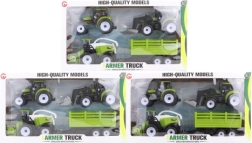 Set plastičnih kmetijskih strojev s prikolico