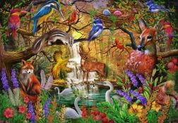 Puzzle Bluebird Foresta dorata 1000 pezzi