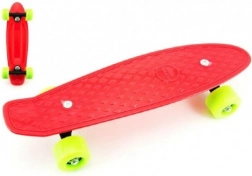 Pennyboard 43 cm con assi in metallo, portata 60 kg – Rosso